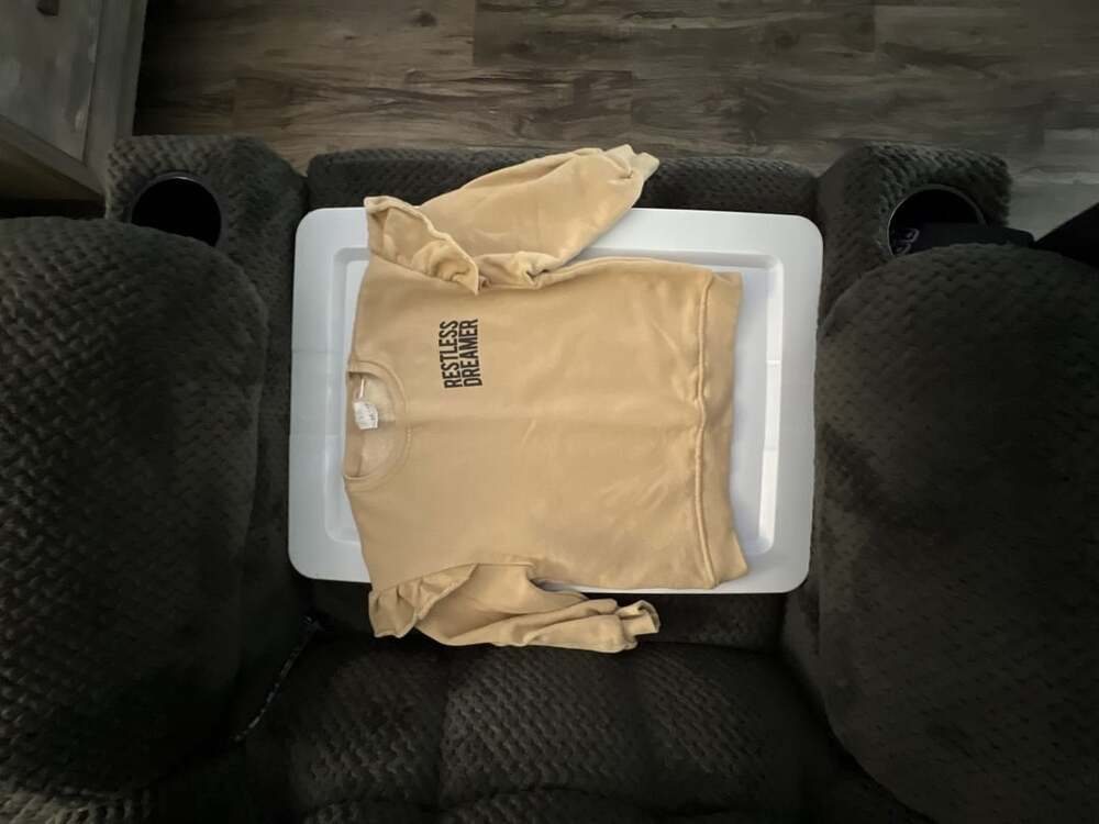 Zara Restless Dreamer Beige Crewneck Sweatshirt